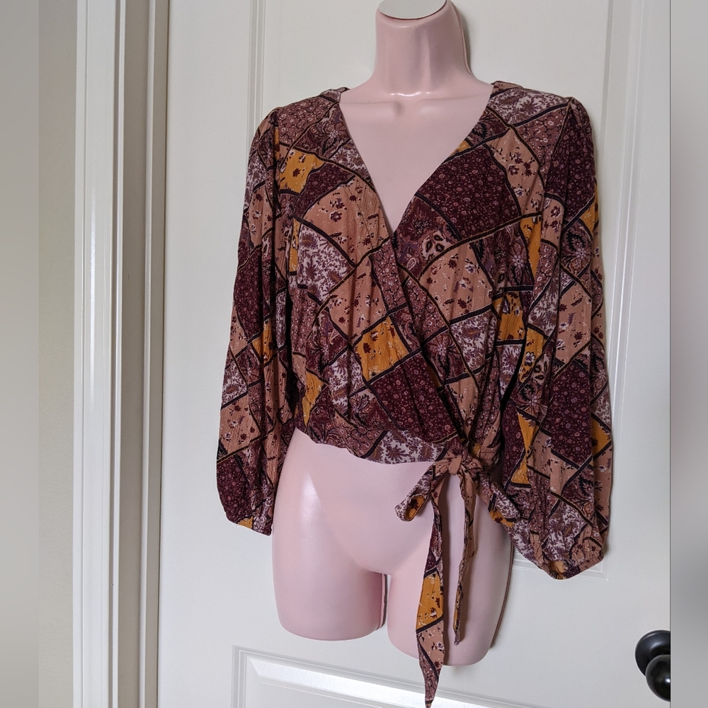 Cropped Boho Blouse